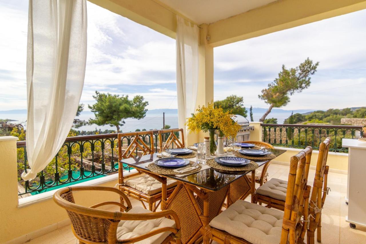 Вілла House With Amazing Ocean View And Patio - Pool Порто-Хелі Екстер'єр фото